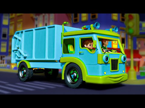 Spooky Wheels on the Garbage Truck + More Halloween Rhymes & Baby Songs