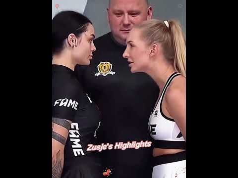 Zusje is Brutal MMA Fighter ! #zusjemma #zusjeofficial #mmagirls #shorts