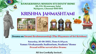 krishna  Janmashtami Celebration, Drama on Swami Brahmanandaji Maharaj-16/08/2025