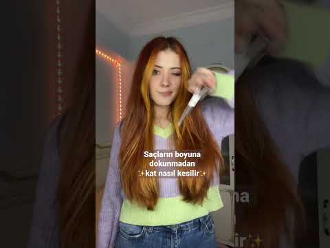 Saçların boyuna dokunmadan ✨KAT NASIL KESİLİR ✨