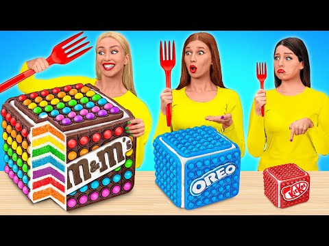 बिग, मध्यम और छोटी प्लेट चुनौती | रसोई में अजीब स्थितियाँ Multi DO Food Challenge
