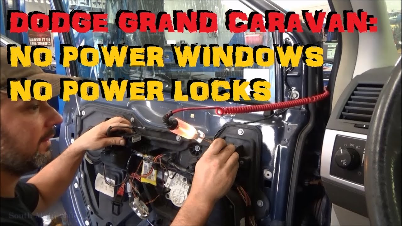 Dodge Grand Caravan: No Power Window No Power Locks - CAN Trouble