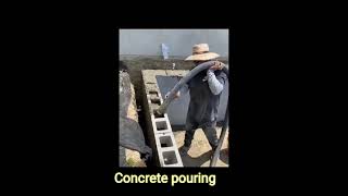 ready mix concrete pouring | civil basic knowledge | #shorts |#constructiowork | #civil