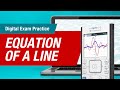 Finding the Equation of a Line Using TI-Nspire