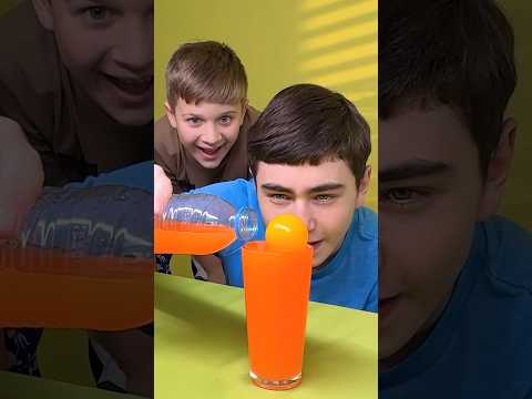 FILL a CUP with WATER CHALLENGE!!! 😂💦 #shorts