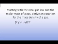 Mass Density and Number Density Concepts