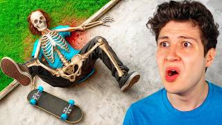 Me ROMPO los 206 HUESOS como un PATINADOR PROFESIONAL! 🛹🦴 (Skate)