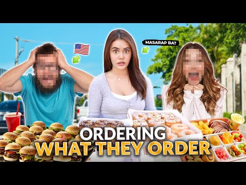 LETTING THE PERSON IN FRONT DECIDE WHAT WE EAT IN USA! | IVANA ALAWI