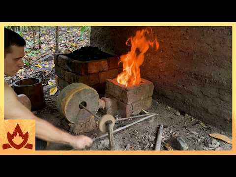 Primitive Technology: Flywheel blower smelt/Monsoon begins