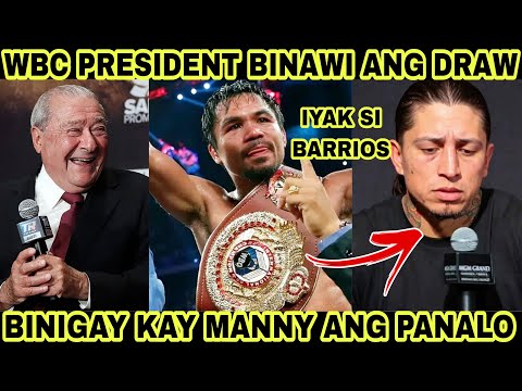 WBC PRESIDENT BINAWI ANG DRAW | BINIGAY KAY MANNY ANG PANALO