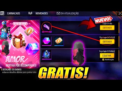 🔥 Nuevos PREMIOS GRATIS De SAN VALENTIN En FEBRERO 2025 en FREE FIRE LATAM EVENTO SORPRESA FF