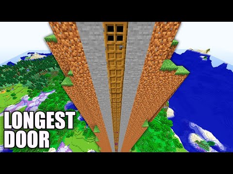 I found a LONGEST DOOR in Minecraft ! What's inside the SECRET DOOR ? BEST VIDEO FOR 2024