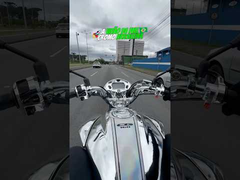 A visão da CG Full cromo Brasileira 🇧🇷 Todas as peças possíveis cromadas 🔥 #moto #cg #cromo