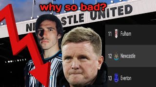 Why was Newcastle's 25/26 season so bad?