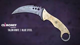 Talon Knife Blue Steel Gameplay