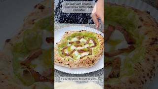 Pizza se zeleným hráškem #petkonapoli #pizza #neapolskapizza