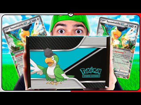 Kit com CARTA POKÉMON TCG RARA GARANTIDA!!!!! (FERRAMENTAS de TREINADOR do SQUAWKABILLY EX)