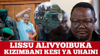 HECHE AKIMSHUHUDIA TUNDU LISSU AKIPANDISHWA KIZIMBANI KESI YA UHAINI