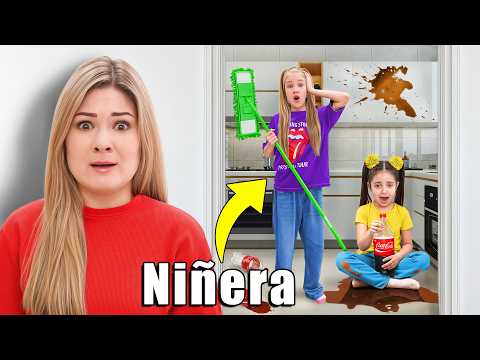 Las niñas se quedan solos en la casa | Siendo Niñera por 24 Horas