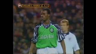 Nigeria vs England 1994 friendly ( Yekini,Amokachi,Okocha,Kanu, Ikpeba ,Amunike and Finidi)