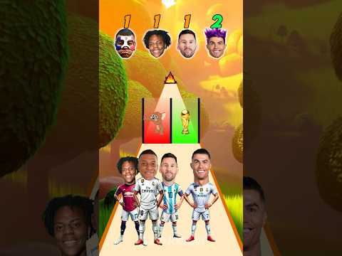 Ronaldo ๐ฅ vs Messi ๐ vs Mbappรฉ ๐ข vs IShowSpeed