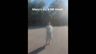 Macy’s INC florals + MK heels 💚👠 #MacysStyle #MKHeels #FashionOver50 #OOTD #ReUpStyles