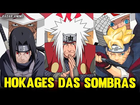 O HOKAGE DAS SOMBRAS DE CADA GERAÇÃO EM NARUTO