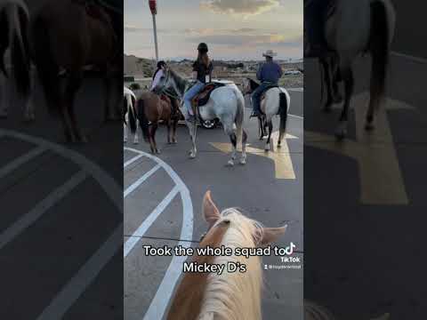 Riding horses to McDonald’s