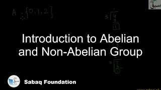 Introduction to Abelian and Non-Abelian Group