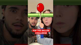 Pop the ballon challenge🤣#funny #shorts #couple