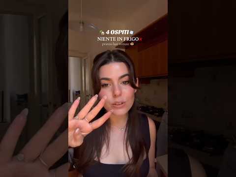 ๐ก4 OSPITI๐ฅ NIENTE in FRIGOโ pranzo last minute ๐ pt.1 #shorts
