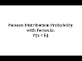 Poisson Distribution and Probability Concepts