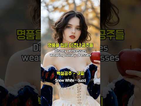 명품을 입은 디즈니 공주들