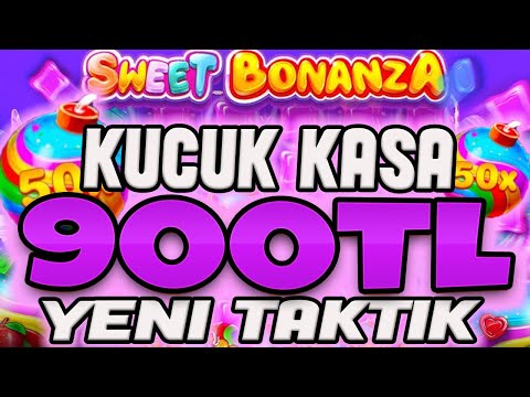 SWEET BONANZA KÜÇÜK KASA 🍭 900TL İLE MANYAK TAKTİK BULDUK REKOR ÖDEME GELDİ İZLE GÖR