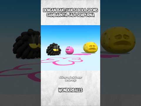 BOLA BULU DAN BOLA CAT MENGAJAK SERTA BOLA SPONS!! #animasi