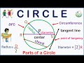Identifying Parts of a Circle