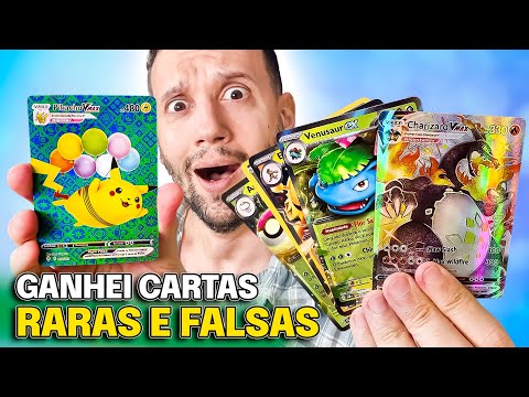 RECEBI CARTAS POKEMON FALSAS E ORIGINAIS DOS RECEBIDOS
