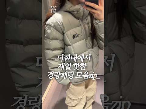 제일 이쁜 경량패딩을 찾아서.. 🔥