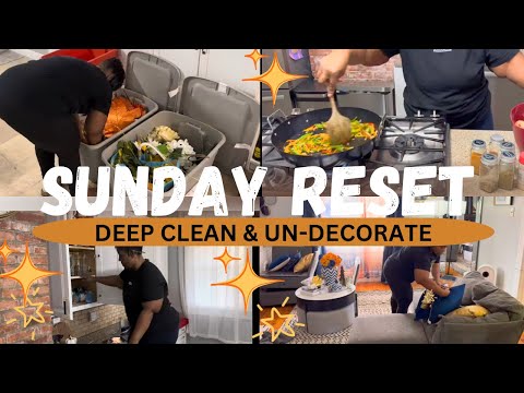 SUPER SUNDAY RESET w/deep cleaning, cooking & un-decorating | STORYTIME at Urban Air | Feat. Hernest