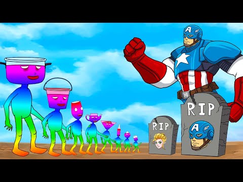 Rescue Evolution Of CAPTAIN AMERICA vs. MONSTER RADIATION : Returning From The Dead SECRET - FUNNY