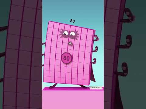 CONTANDO DE 70 a 90 | Caricaturas para niños - Parte 4 | Numberblocks en Español #shorts