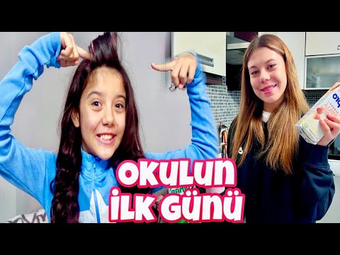 Okulun İlk Günü Vlog 2. Dönem Tuana ve Eflin' in Sabah Rutini