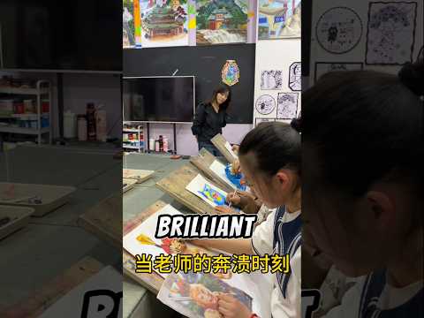 Student tricks teacher with snack bag drawing - Teacher was impressed until she touched.#shortvideo