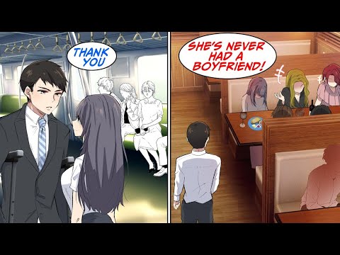 When I broke my leg, this girl kept helping me on the train. But then… [Manga Dub]