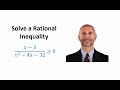 Rational Inequalities and Intervals