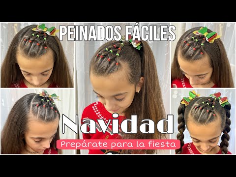 ¡Peinados Navideños que te Harán BRILLAR Este Año!🎄