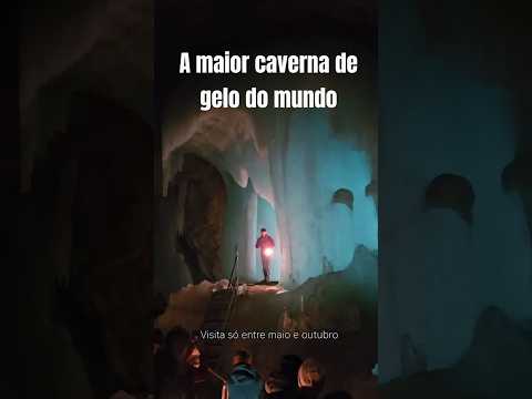 Você sabe onde fica a MAIOR CAVERNA DE GELO DO MUNDO? 🧊🧊🧊🥶 #eisriesenwelt