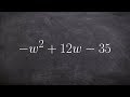Understanding Expressions and Factoring Negatives
