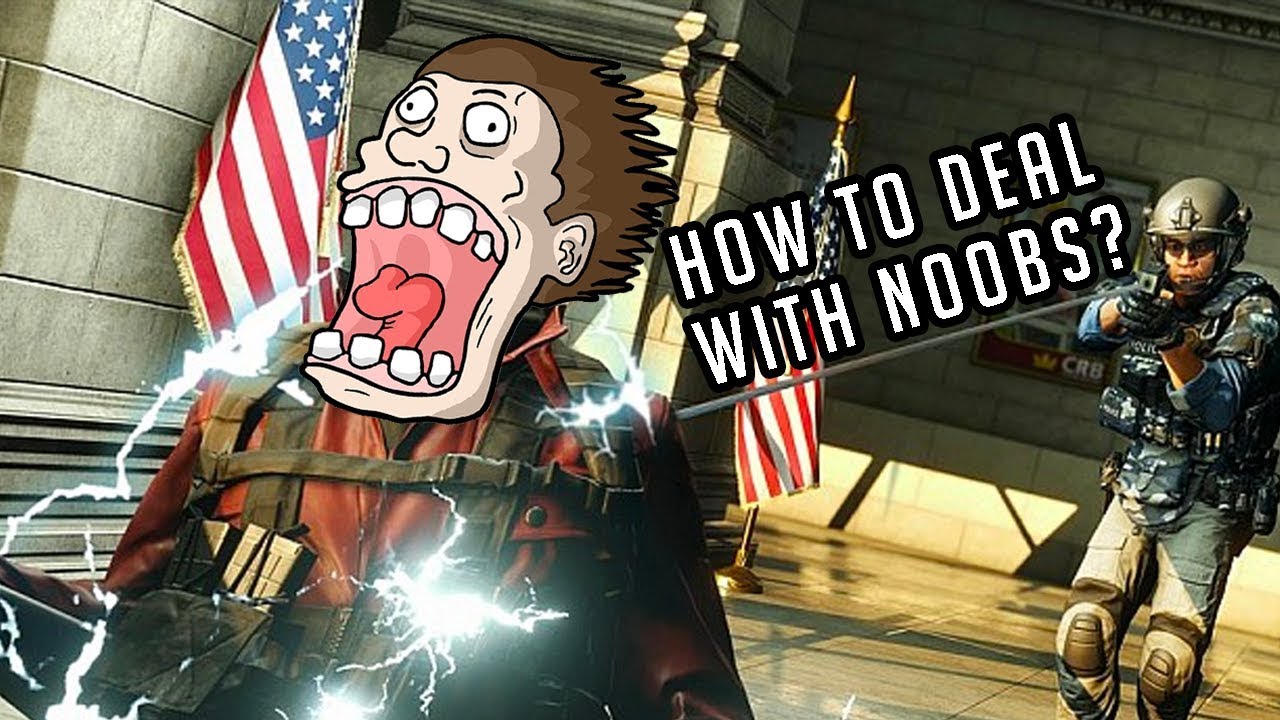 How should pro gamers treat noobs?