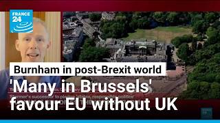 YouTube video thumbnail: Burnham Advocates Closer EU Relationship: Big Gains Will Only Come From Rejoining the Single Market 